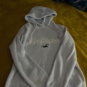 hollister light blue hoodie